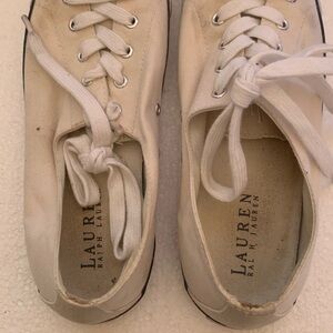 Lauren Ralph Lauren Women's White Sneakers Size 8 Polly style